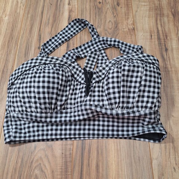 Torrid black white bustier top size 2 - Picture 1 of 7